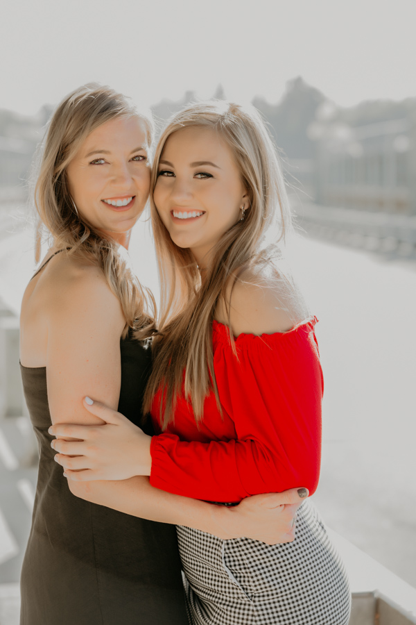 senior session, mother and daughter